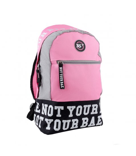 Рюкзак молодіжний YES T-101  "Private" рожевий/чорний - фото 1 з 6
