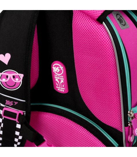 Рюкзак шкільний каркасний YES H-100 Lovely Smile - фото 5 з 21