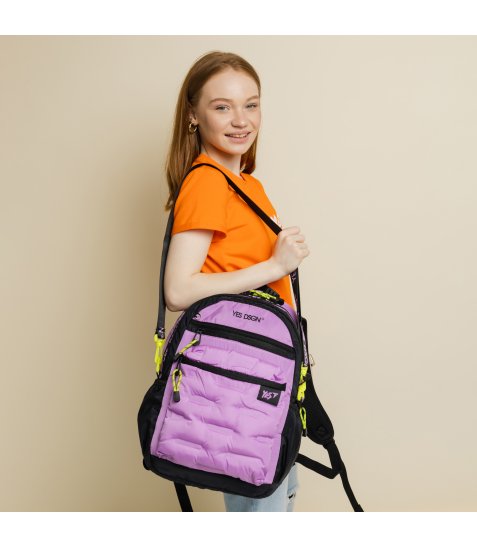 Рюкзак шкільний YES TS-95 YES DSGN. Lilac - фото 23 з 24