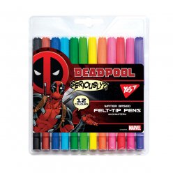 Фломастери YES 12 кольорів Marvel.Deadpool