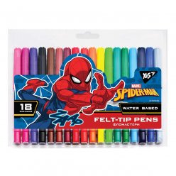 Фломастеры YES 18 цветов Marvel.Spiderman