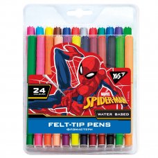 Фломастеры YES 24 цвета Marvel.Spiderman