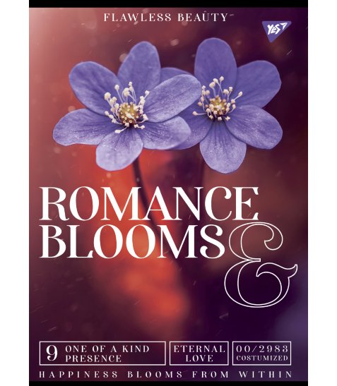 Зошит для записів Yes Romance blooms 48 аркушів клітинка - фото 2 з 3