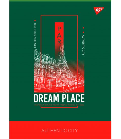 Зошит для записів Yes Dream place 96 аркушів клітинка - фото 3 з 3