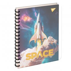 Зошит для записів YES А5 144 аркуша пл.обкл. Space adventure