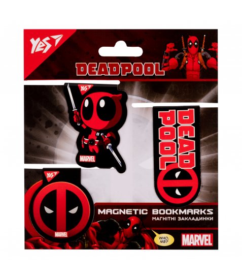 Закладки магнітні YES Marvel.Deadpool, 3шт. - фото 1 з 2