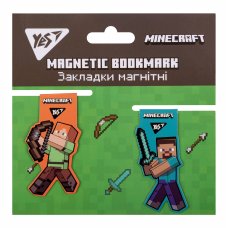 Закладки магнітні YES Minecraft, 2шт.