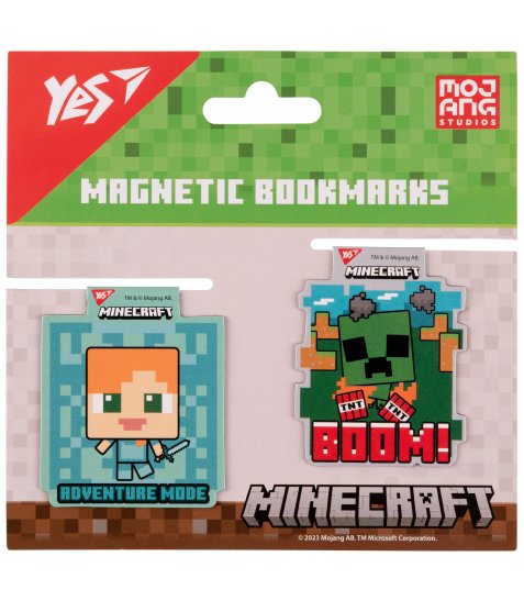 Закладки магнітні Yes Minecraft friends 2шт - фото 2 з 3