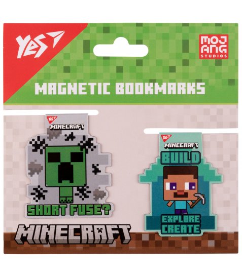 Закладки магнітні Yes Minecraft friends 2шт - фото 1 з 3