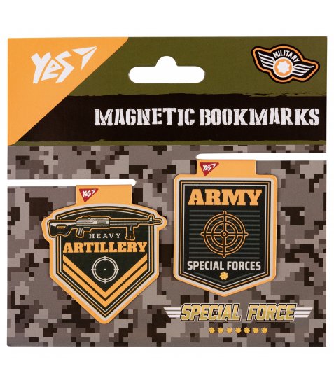 Закладки магнітні Yes Military, 2шт - фото 2 з 3
