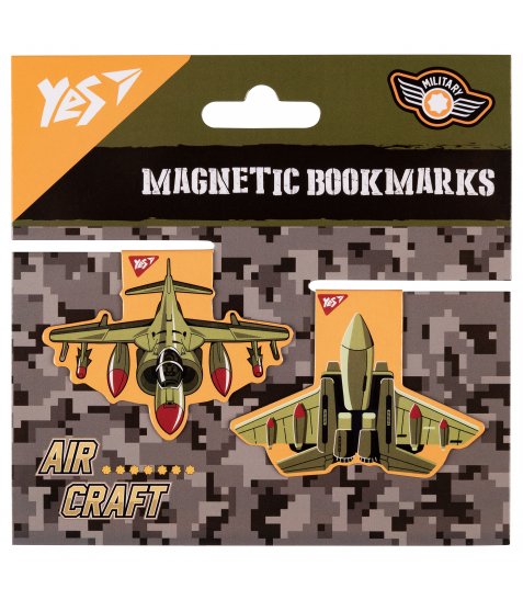 Закладки магнітні Yes Military, 2шт - фото 1 з 3