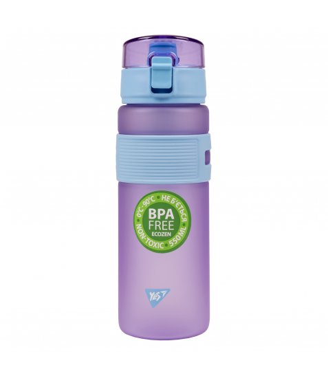 Пляшка для води Yes Fusion 550 мл, фіолетова - фото 1 з 5