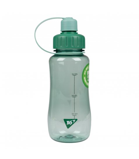 Пляшка для води Yes Fusion 600 мл зелена - фото 1 з 3