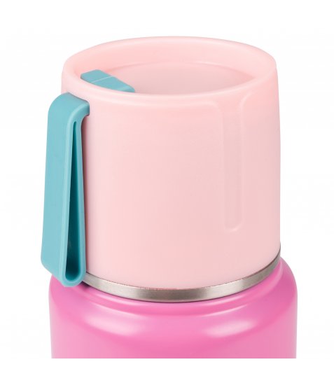 Термос Yes Fusion з чашкою, 420 мл, рожевий - фото 7 з 8