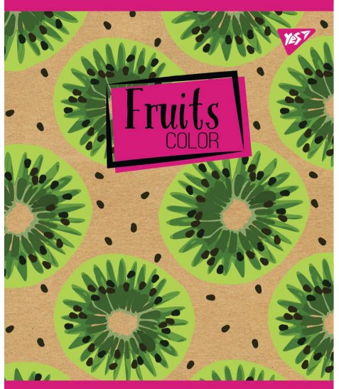 Зошит А5 12 Кл. YES Fruits Color Крафт - фото 4 з 5