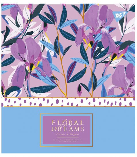 Зошит А5 18 Кл. YES Floral Dreams - фото 3 з 5