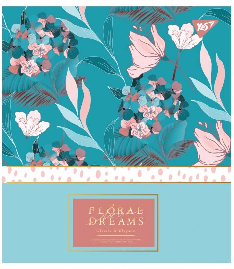 Зошит А5 48 Кл. YES Floral Dreams - фото 2 з 5