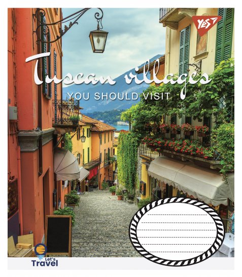 А5/48 лін. YES Tuscan villages, зошит для записів - фото 1 з 5