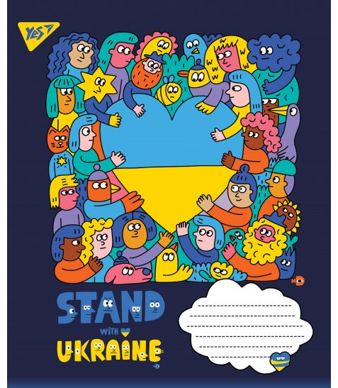 А5/48 лін. YES Ukraine, зошит для записів - фото 1 з 5