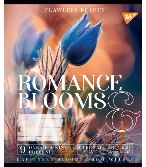 А5/36 кл. YES Romance blooms, зошит для записів - фото 2 з 5
