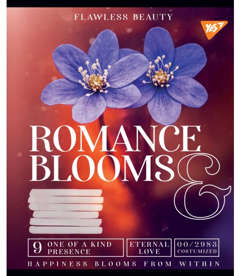 А5/60 кл. YES Romance blooms, зошит для записів - фото 4 з 5