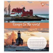 Зошит для записів Yes Escape to the world 60 аркушів клітинка