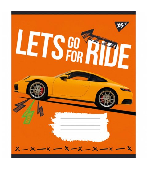 Зошит для записів Yes Lets go for ride 60 аркушів лінія - фото 1 з 5
