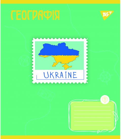 Зошит предметний YES ГЕОГРАФІЯ Ukraine forever 48 аркушів клітинка - фото 1 з 1