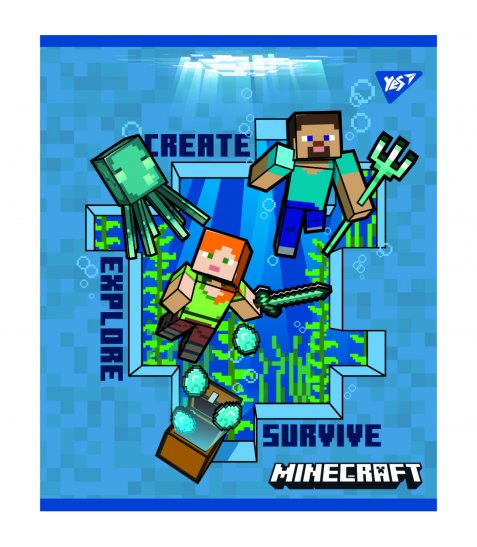 Зошит YES Minecraft А5 12 аркушів клітинка - фото 5 з 5