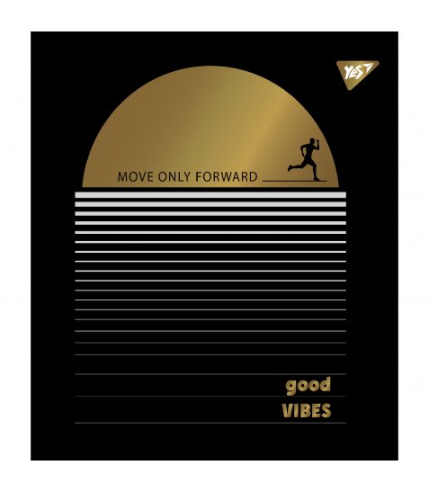Зошит YES Good vibes 24 аркушів лінія - фото 1 з 5