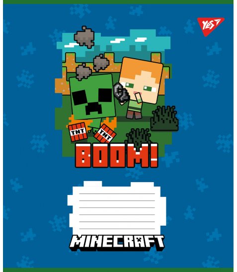 Зошит шкільний Yes Minecraft 12 аркушів клітинка - фото 3 з 6