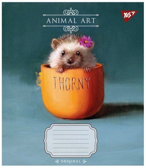 Зошит шкільний Yes Animal art 24 аркушів клітинка - фото 3 з 6