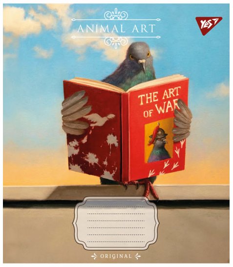 Зошит шкільний Yes Animal art 24 аркушів клітинка - фото 6 з 6