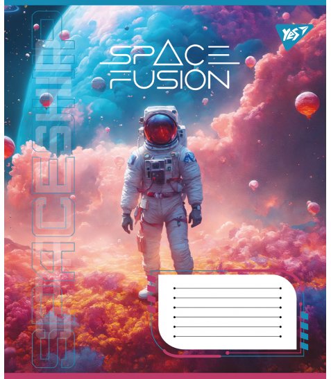 Зошит шкільний Yes Space fusion 24 аркушів клітинка - фото 3 з 6