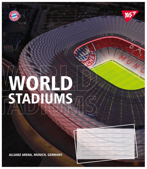 Зошит шкільний Yes World stadium 24 аркушів клітинка - фото 6 з 6