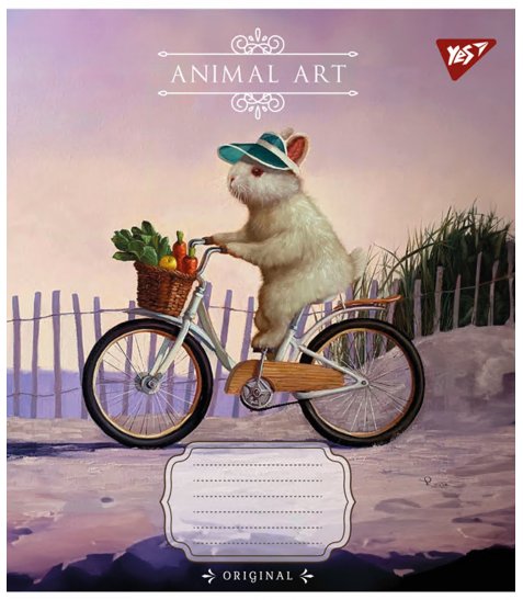 Зошит шкільний Yes Animal art 24 аркушів лінія - фото 2 з 6