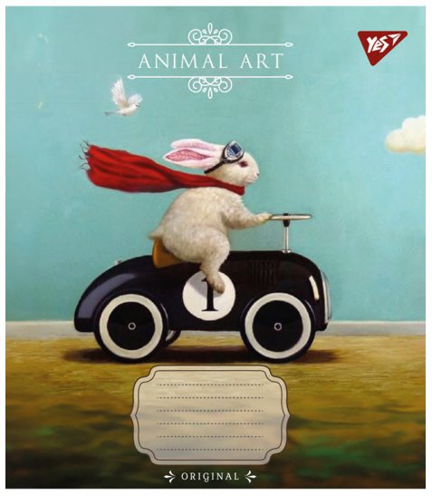 Зошит шкільний Yes Animal art 24 аркушів лінія - фото 4 з 6