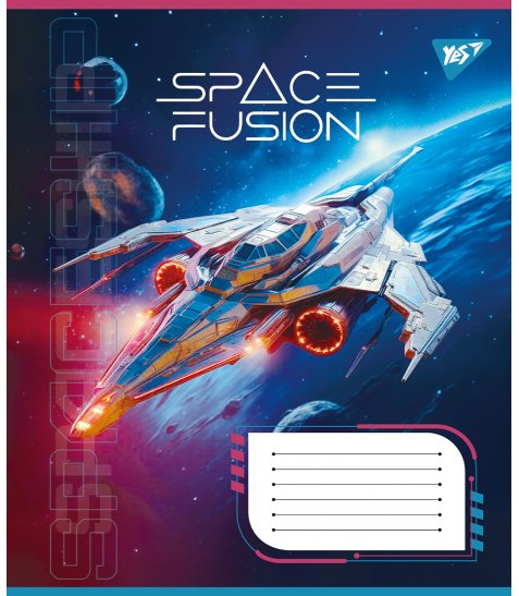 Зошит шкільний Yes Space fusion 24 аркушів лінія - фото 2 з 6