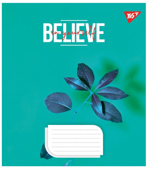 Зошит для записів Yes Believe in yourself 36 аркушів клітинка - фото 4 з 6