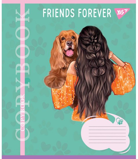 Зошит для записів Yes Friends forever 36 аркушів клітинка - фото 2 з 6