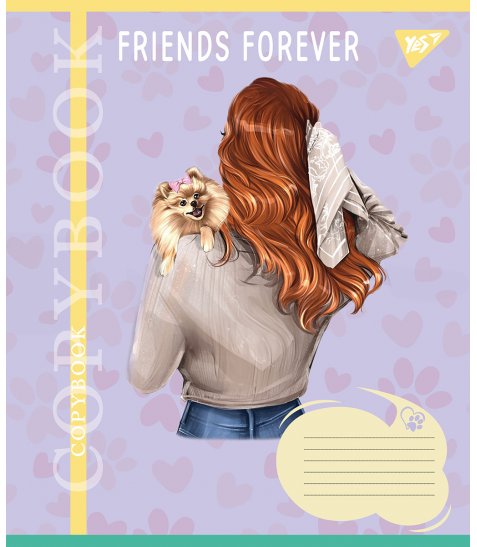 Зошит для записів Yes Friends forever 36 аркушів клітинка - фото 5 з 6