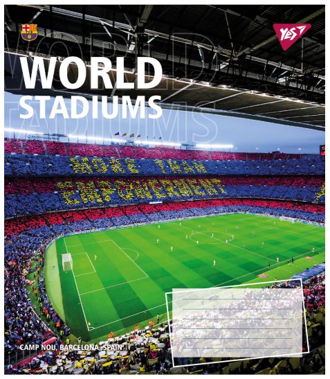 Зошит для записів Yes World stadium 36 аркушів клітинка - фото 3 з 6