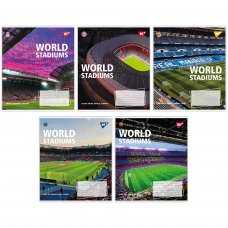 Зошит для записів Yes World stadium А5 36 аркушів клітинка