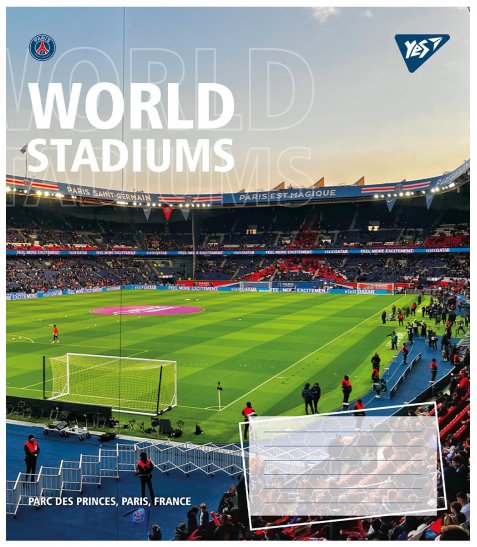 Зошит для записів Yes World stadium 36 аркушів клітинка - фото 4 з 6