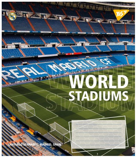 Зошит для записів Yes World stadium 36 аркушів клітинка - фото 5 з 6
