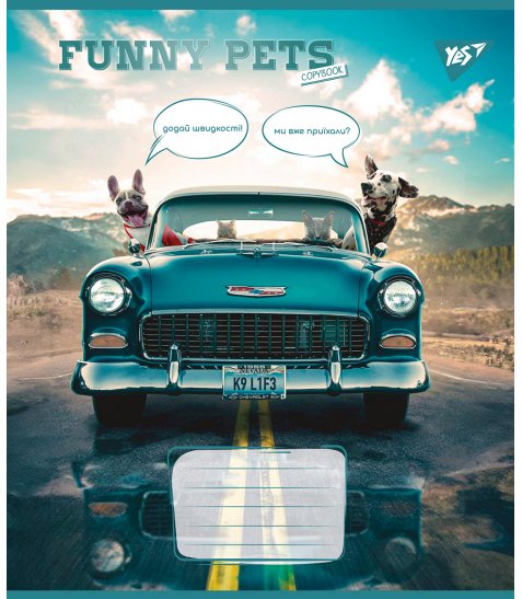 Зошит для записів Yes Funny pets 48 аркушів клітинка - фото 2 з 6