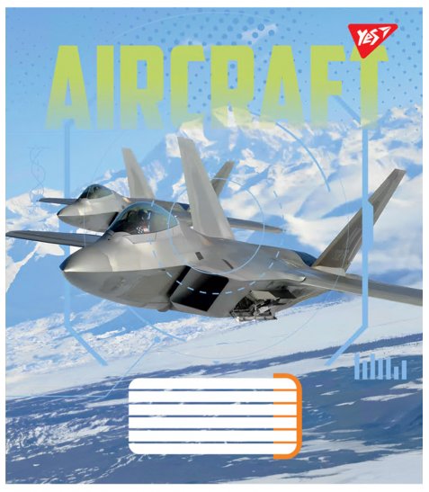 Зошит для записів Yes Aircraft 48 аркушів лінія - фото 5 з 6