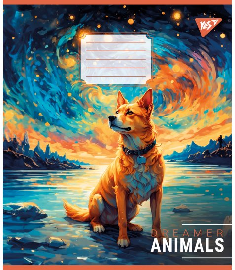 Зошит для записів Yes Dreamer animals 60 аркушів лінія - фото 6 з 6