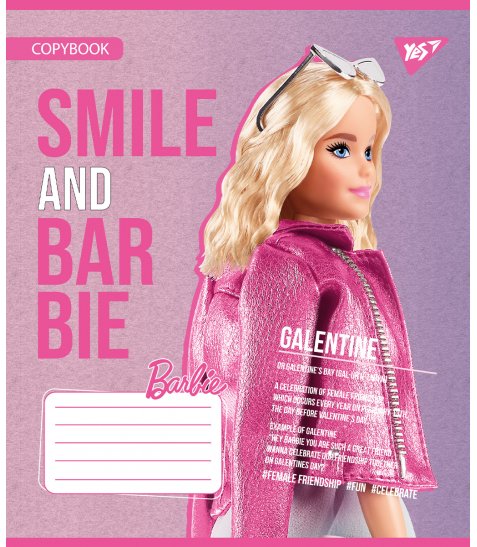Зошит шкільний Yes Barbie 12 аркушів клітинка - фото 3 з 6