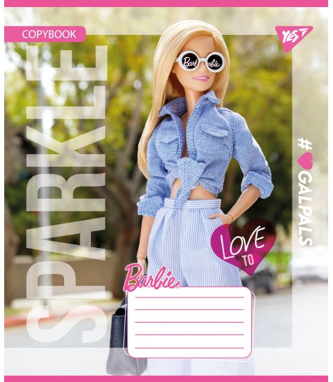 Зошит шкільний Yes Barbie 12 аркушів клітинка - фото 6 з 6